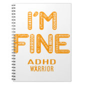 ADHD Warrior - IK BEN FINE Notitieboek (Voorkant)