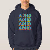 ADHD-woord Hoodie (Voorkant)