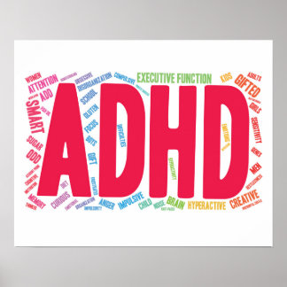 ADHD-woordwolk Poster