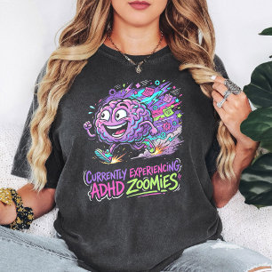 Adhd Zoomies Hersenontwerp Rennen T-shirt