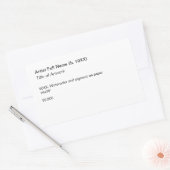 Adhesive Artwork Exhibition Label Template (Envelop)