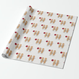 Adhesive Bandage Cheerleaders On White Cadeaupapier