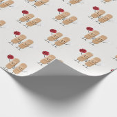 Adhesive Bandage Cheerleaders On White Cadeaupapier (Hoek)
