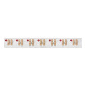 Adhesive Bandage Cheerleaders On White Grosgrain Lint (Voorkant)