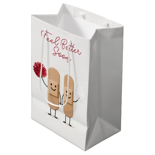 Adhesive Bandage Cheerleaders On White Medium Cadeauzakje (Voorkant Gekanteld)