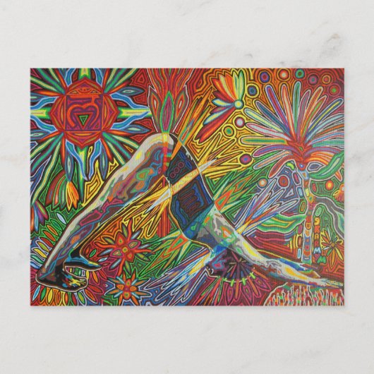 adho mukha svanasana 2009 as postcard briefkaart (Voorkant)