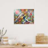 adho mukha svanasana 2010 digital poster (Keuken)