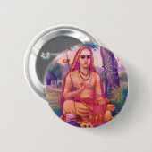 Adi Shankara Ronde Button 5,7 Cm (Voorkant /achterkant)