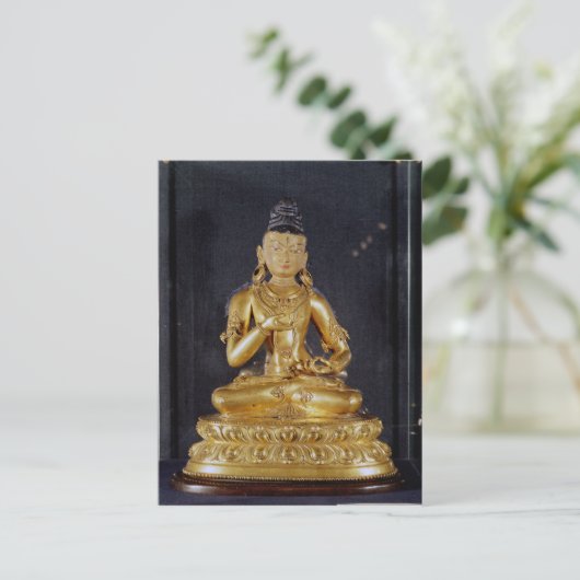 Adibuddha Vajrasattva zit in meditatie Briefkaart (Staand voorkant)
