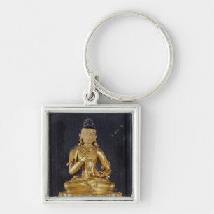 Adibuddha Vajrasattva zit in meditatie Sleutelhanger