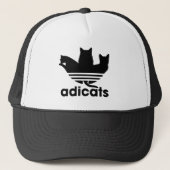 adicats grappig rennen trucker pet (Voorkant)
