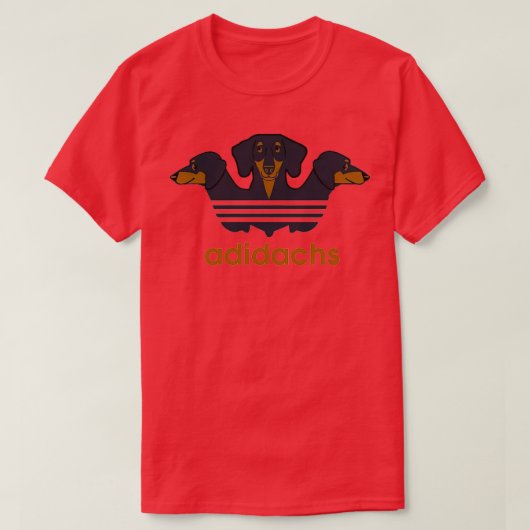 Adidachs Daschund T-shirt (Design voorkant)