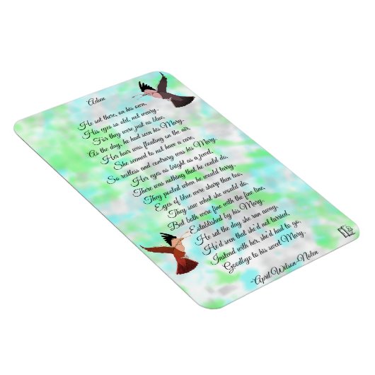 Adieu Poem Magneet (Rechterzijde)