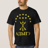 Adiga Flag Design for Circassian Perfect Adiga T-shirt (Voorkant)
