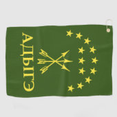 Adiga - vlagontwerp voor de Circassiaanse Cherkess Golfhanddoek (Horizontaal)