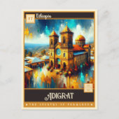 Adigrat, Ethiopië | schilderij Briefkaart (Voorkant)