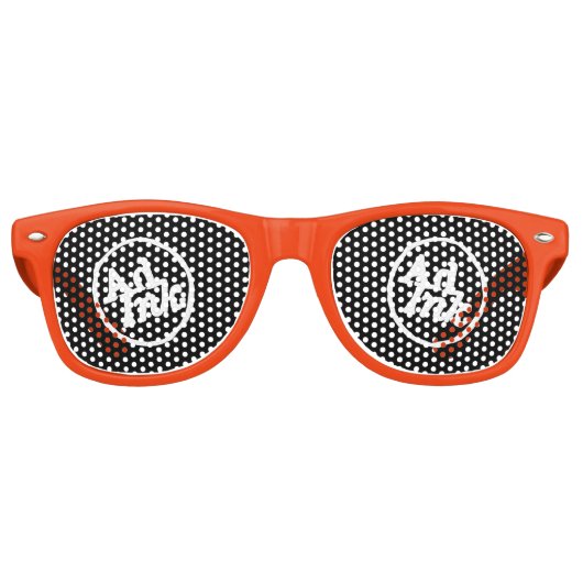 AdInk Oranje tinten Retro Zonnebril (Voorkant)