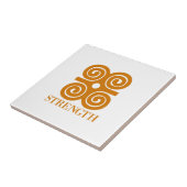 Adinka Sterkte Symbol Gift Idea Tegeltje (Zijkant)