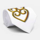 Adinkra-aardgoud Stropdas (Opgerold)