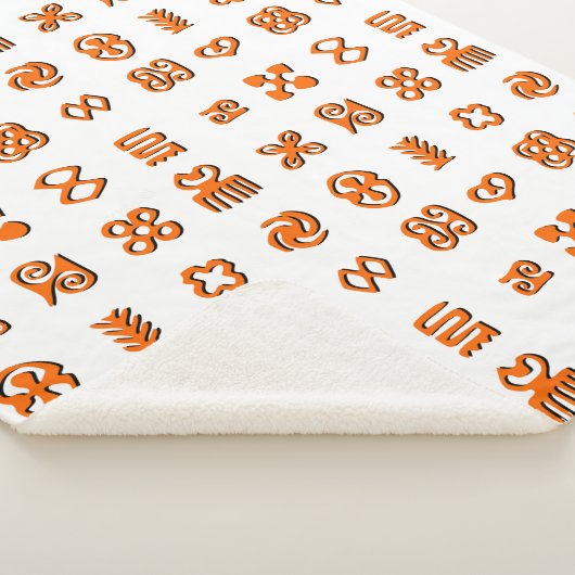 Adinkra African Symbols Classic Ronde Sticker Sher Sherpa Deken (3/4)