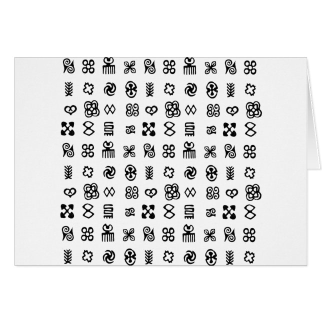 Adinkra Afrikaanse symbolen (Voorkant Horizontaal)