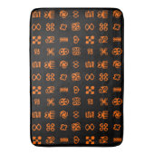 Adinkra Afrikaanse symbolen Badmat (Voorkant Verticaal)