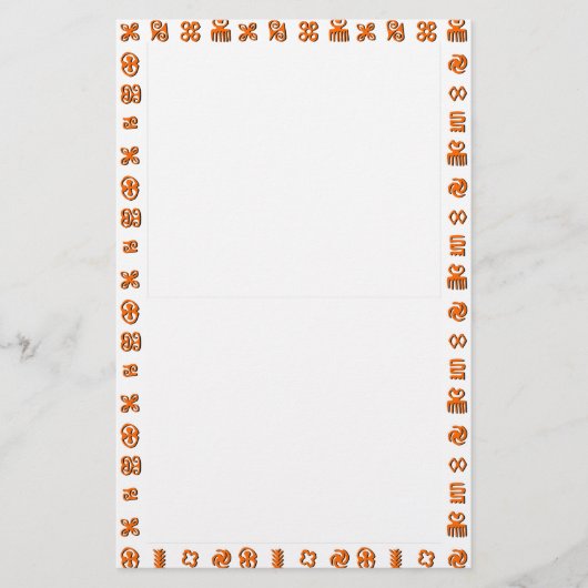 Adinkra Afrikaanse symbolen Briefpapier (Voorkant)