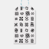 Adinkra Afrikaanse symbolen Cadeaulabel (Voorkant)