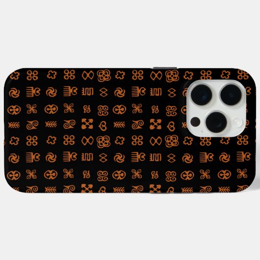 Adinkra Afrikaanse symbolen etnisch ontwerp Case-Mate iPhone Case (Achterkant (horizontaal))