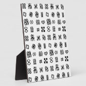 Adinkra Afrikaanse symbolen Fotoplaat (Zijkant)