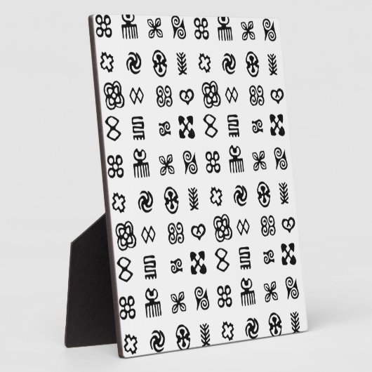 Adinkra Afrikaanse symbolen Fotoplaat (Zijkant)