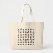 Adinkra Afrikaanse symbolen Grote Tote Bag (Voorkant)