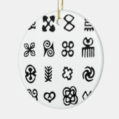 Adinkra Afrikaanse symbolen Keramisch Ornament (Links)