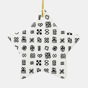 Adinkra Afrikaanse symbolen Keramisch Ornament
