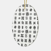 Adinkra Afrikaanse symbolen Keramisch Ornament (Links)