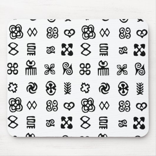 Adinkra Afrikaanse symbolen Muismat (Voorkant)