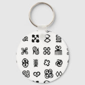 Adinkra Afrikaanse symbolen Sleutelhanger (Achterkant)