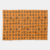 Adinkra Afrikaanse symbolen Theedoek (Horizontaal)