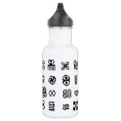 Adinkra Afrikaanse symbolen Waterfles (Rechts)