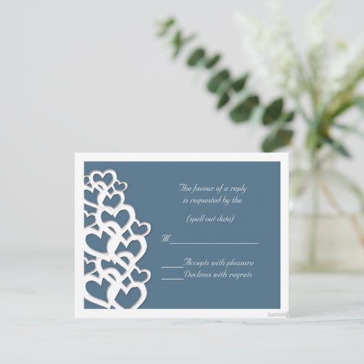 adinkra akoma (hart) agate blue rsvp (Staand voorkant)