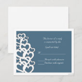 adinkra akoma (hart) agate blue rsvp (Voorkant / Achterkant)