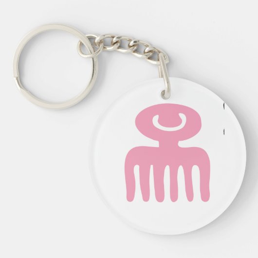 Adinkra Duafe Sleutelhanger (Voorkant)