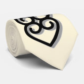 Adinkra - Earth-BW Stropdas (Opgerold)