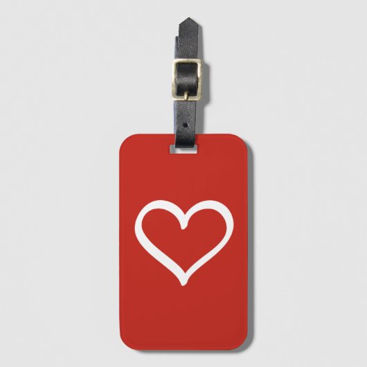 Adinkra (geduld) bagagelabel (Voorkant (verticaal))