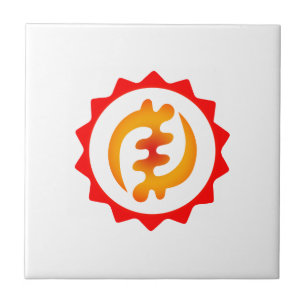 Adinkra God is koning Nyame ohene Symbol Gift Idea Tegeltje