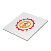Adinkra God is koning Nyame ohene Symbol Gift Idea Tegeltje (Zijkant)