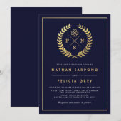 Adinkra Gods zegelsymbool | Uitnodiging tot wedden (Voorkant / Achterkant)