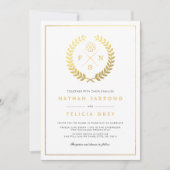 Adinkra Gods zegssymbool White Wedding Kaart (Voorkant)