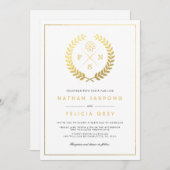 Adinkra Gods zegssymbool White Wedding Kaart (Voorkant / Achterkant)