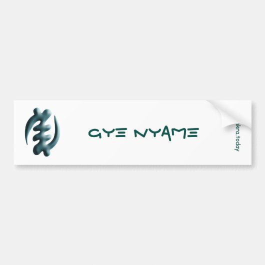Adinkra - Gye Nyame Bumpersticker (Voorkant)